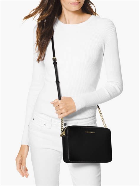 large jet set michael kors crossbody|mk jet set saffiano crossbody.